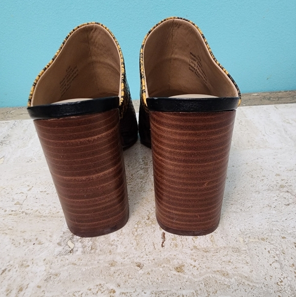 Gibson Latimer Boho Snake Print Tri-Color Leather Mule - Size 9.5 - Picture 4 of 7